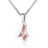 AIAINAGI Baseball Number Necklace for Men 00-99 Athletes Jersey Number Necklace Stainless Steel Silver Chain Baseball Charm Pendant Personalized Baseball Gift for Men4 Over 18 years old view 1
