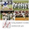 AIAINAGI Baseball Number Necklace for Men 00-99 Athletes Jersey Number Necklace Stainless Steel Silver Chain Baseball Charm Pendant Personalized Baseball Gift for Men4 Over 18 years old view 3