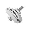 Bicycle Seatpost Head Saddle Pipe Head DGHAOP Silver Aluminium Alloy Bike Seatpost Clamps Head Saddle Pipe Screw Seat Tube Cycling Screw Seat Tube Post Single Rod Head Parts view 1