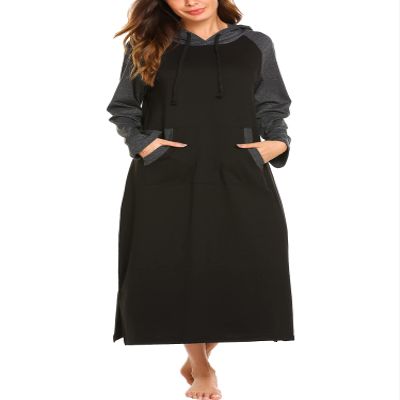 Ekouaer Nightgowns for Women Cotton Nightgown Long Sleeve Hooded Night Gown