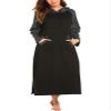 Ekouaer Nightgowns for Women Cotton Nightgown Long Sleeve Hooded Night Gown view 1