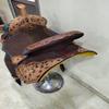 15" Western Horse Barrel Racing Saddle Beautiful Premium Leather with a Classic Hand Carved Fern Leaf Tooling with Silver Conchos (Roughout Brown) view 3