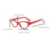Beetoo Cat Eye Rhinestone Glasses - 2PCS Womens (Red, Black) view 2