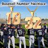 AAI.doc Baseball Number Necklace for Men - Stainless Steel Gold Plated Athletes Jersey Gift(00-99) view 2