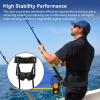 HERCHR Fishing Belt Rod Holder, Adjustable Fishing Fighting Waist Belt with EVA Foam Padded Straps & Safety Buckle, Boat Fish Harness Belts Rod Holder(Black) view 4