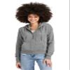 District Women's Perfect Tri Fleece 1/2-Zip Pullover DT1311 - Heathered Charcoal - S view 1