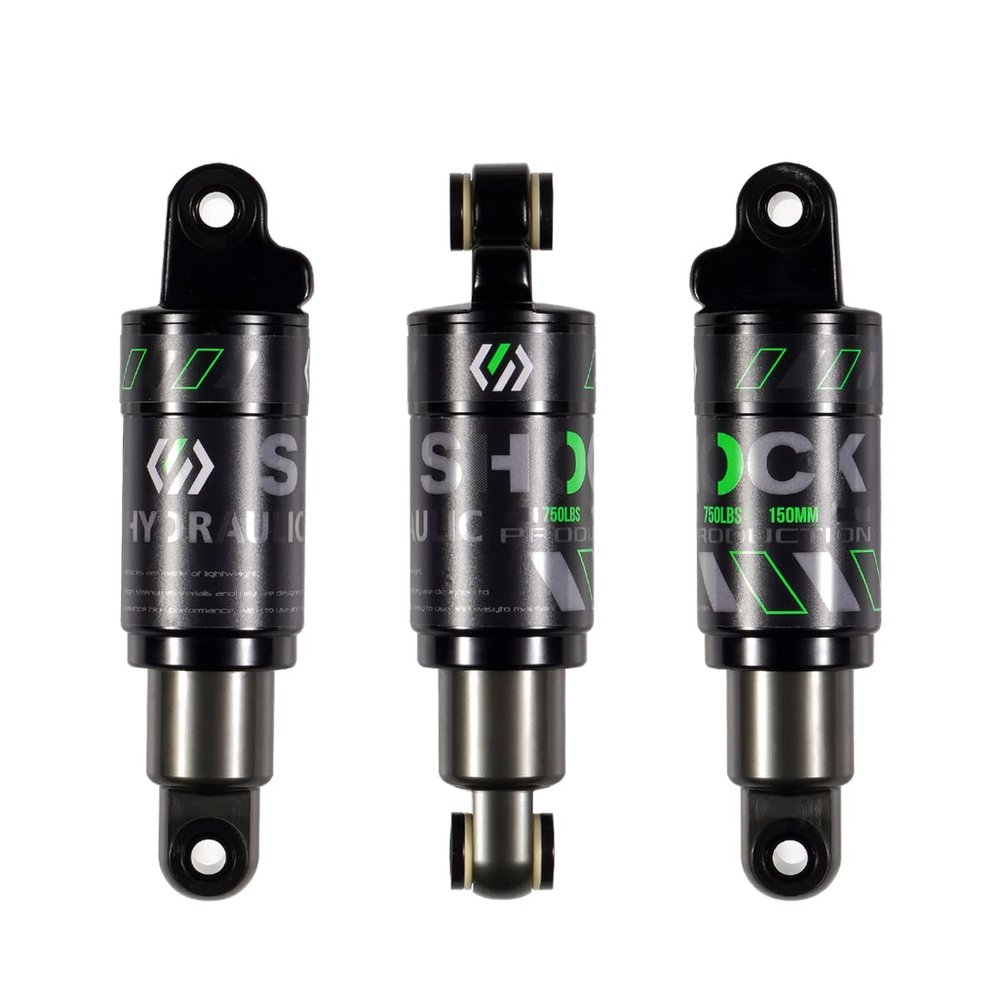 Chooee Mountain Bike Rear Shock absorber 120mm/125mm/150mm/165mm/185mm/190mm/200mm Bicycle Rear Suspension Shock Absorber 150mmx750lbs