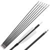 limaity 6/12Pcs Archery Carbon Arrows 35inch Hunting Arrows Spine 400 Target Practice Arrow for Recurve Bow Compound Bow Outdoor Shooting (White, 12) view 2