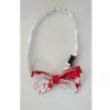BHWH08 Bow Ties for Men - Blood Red & White Halloween Bow Tie-A view 2