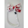 BHWH08 Bow Ties for Men - Blood Red & White Halloween Bow Tie-A view 3