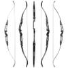 66 Inch ILF Recurve Bow 20-40Lbs Metal Riser Competition Athletic Recurve Bow Right Hand Hunting Bow, ILF Bow Riser and Limbs (32 Lbs, Black/Type 1) view 2