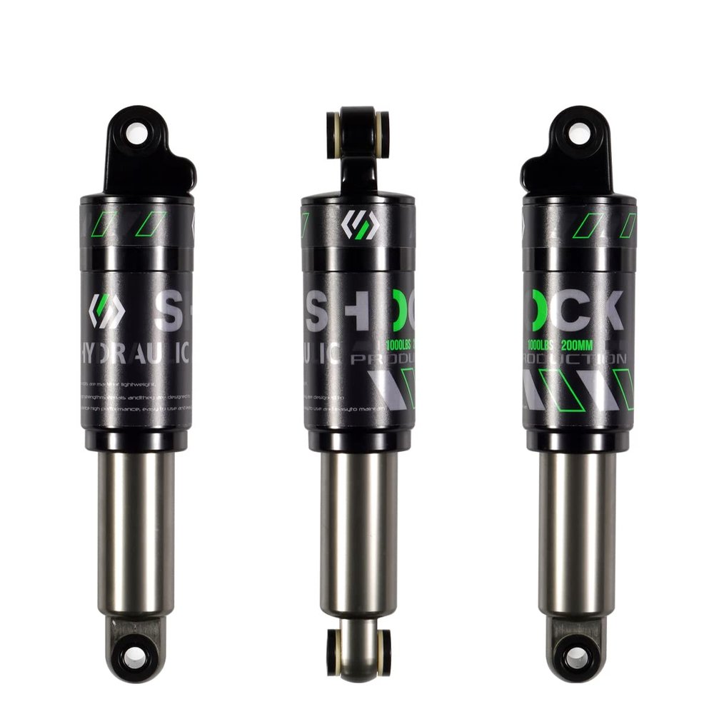 Chooee Mountain Bike Rear Shock absorber 120mm/125mm/150mm/165mm/185mm/190mm/200mm Bicycle Rear Suspension Shock Absorber 200mmx1000lbs