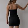 BYDIVA Sexy Club Outfits for Women, Lace Mesh Sheer Bodycon See Through Pencil Mini Dress Summer Black Small view 4