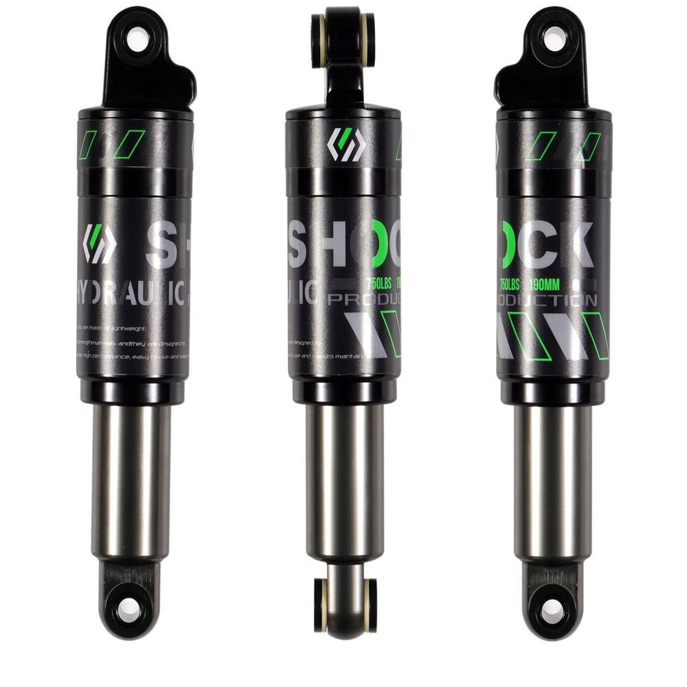 Chooee Mountain Bike Rear Shock absorber 120mm/125mm/150mm/165mm/185mm/190mm/200mm Bicycle Rear Suspension Shock Absorber 190mmx750lbs
