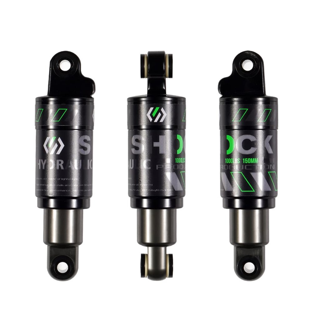Chooee Mountain Bike Rear Shock absorber 120mm/125mm/150mm/165mm/185mm/190mm/200mm Bicycle Rear Suspension Shock Absorber 150mmx1000lbs