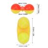 Alomejor Saltwater Fishing Lures,Double Rattle Fish Biting Alarm,Deep Sea Lures Plastic Attractor Beads for Sea Anglers Deep Sea Fishing Coastal Waters view 3