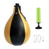rockible Boxing Speed Bag Hanging Punch Bag Speedball Fitness Fighting, Black Gold view 3