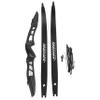 66 Inch ILF Recurve Bow 20-40Lbs Metal Riser Competition Athletic Recurve Bow ILF Bow Riser and Limbs Right Hand Hunting Longbow (20 Lbs, Black/Type 1) view 4