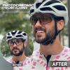 KAPVOE Photochromic Cycling Glasses MTB Clear Mountain Bike Transition Bicycle Sunglasses for Men Women - K9022 view 2