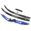 66 Inch ILF Recurve Bow 20-40Lbs Metal Riser Competition Athletic Recurve Bow ILF Bow Riser and Limbs Right Hand Hunting Longbow (36 Lbs, Blue/Type 2) view 3