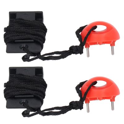 EVTSCAN 2 Pack Universal Treadmill Magnet Safety Key, with 3ft Cord, Ensures Tight Hold, for Automatically Stop at High Speeds, Prevent You from Falling Off