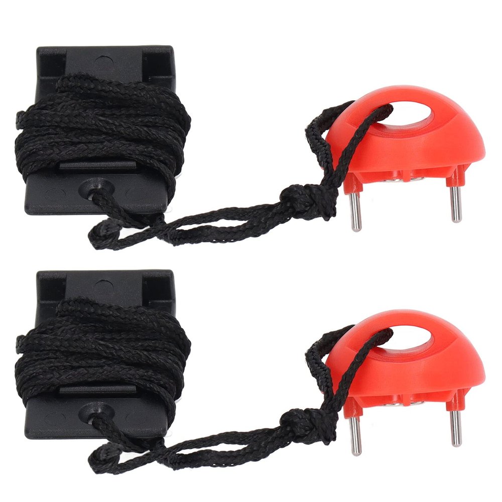 EVTSCAN 2 Pack Universal Treadmill Magnet Safety Key, with 3ft Cord, Ensures Tight Hold, for Automatically Stop at High Speeds, Prevent You from Falling Off