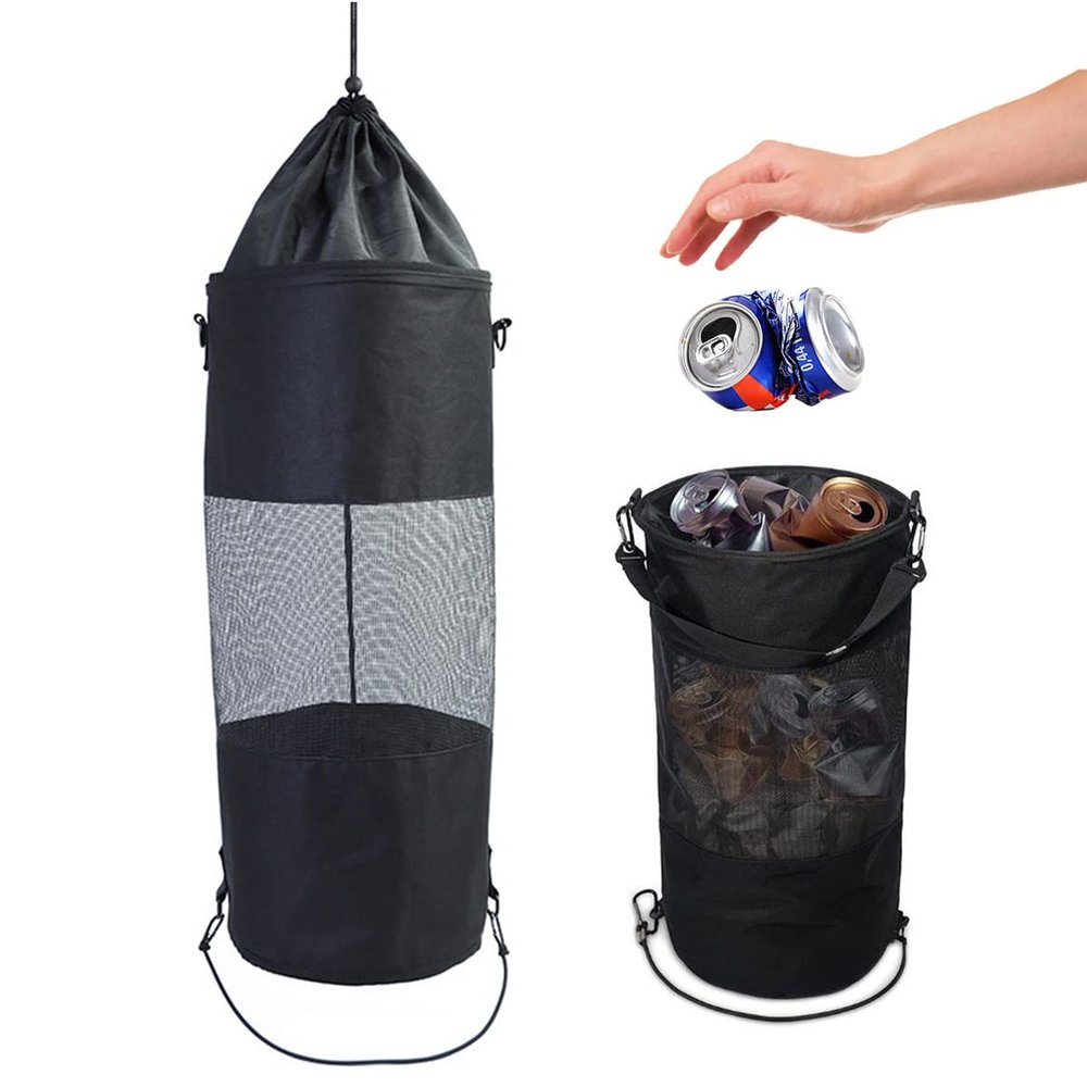 Etomvoop Portable Boat Storage Bag, Outdoor Trash Storage Bag Yacht Kayak Breathable Leak Proof Trash Mesh Bags for Boats Marine Beach Camping and Outdoor Activities