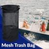 Etomvoop Portable Boat Storage Bag, Outdoor Trash Storage Bag Yacht Kayak Breathable Leak Proof Trash Mesh Bags for Boats Marine Beach Camping and Outdoor Activities view 4