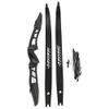 66 Inch ILF Recurve Bow 20-40Lbs Metal Riser Competition Athletic Recurve Bow ILF Bow Riser and Limbs Right Hand Hunting Longbow (36 Lbs, Black/Type 2) view 4