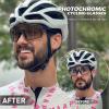 KAPVOE Photochromic Cycling Glasses MTB Clear Mountain Bike Transition Bicycle Sunglasses for Men Women - K9022 view 2