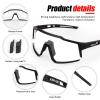 KAPVOE Photochromic Cycling Glasses MTB Clear Mountain Bike Transition Bicycle Sunglasses for Men Women - K9022 view 4