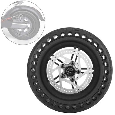 Solid Tires for Xiao-mi M365, Electric Scooter Rear Tire Explosion Proof Tire Wheel Hub Tyre Set Replacement Parts for Xiao-mi Mijia M365 Electric Scooter