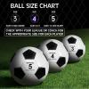 HyDren 12 Packs Soccer Ball with Pump Official Size Soccer Ball for Indoor Outside Training Practice Sport Gift Charity Donation(Size 4,Black, White) view 3
