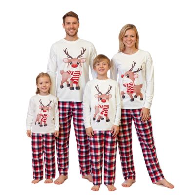 Awoscut Family Christmas Pajamas Matching Pajamas for Family, Xmas PJs Sets Holiday Sleepwear(#311, Dog, 3XL)