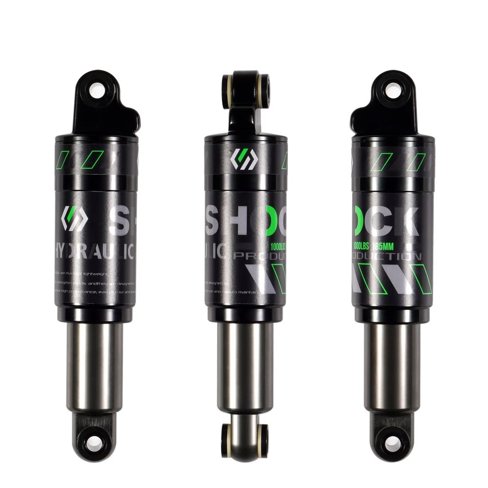 Chooee Mountain Bike Rear Shock absorber 120mm/125mm/150mm/165mm/185mm/190mm/200mm Bicycle Rear Suspension Shock Absorber 185mmx1000lbs