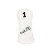 FUUBAMB00 5Pcs/Set Golf Iron Covers Golf Club Head Covers for Driver Cover Fairway Cover Hybrid Cover Putter Covers PU Leather Golf Accessories,White view 3