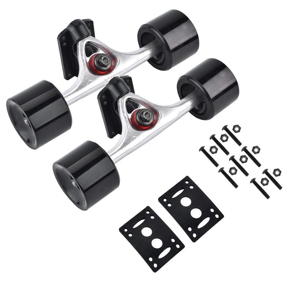 Xiaoki 2 Pieces/Sets of Scooter Accessories, Skate Lift Bearing Hardware for Scooter Vehicle Replacement(Eje Plateado)