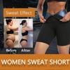 BODYSUNER Sauna Sweat Shorts Pants Compression Workout Gym Exercise Waist Trainer Body Shaper Thighs Tummy Control (Blue, 2XL3XL) view 3
