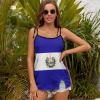 Elegant Casual El Salvador Flag Women's Halter Tops for Women Girl's Summer Sun Beach S view 3
