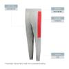 Youth Three-Season Jogger Grey Heather/Scarlet S view 4