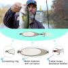 CWSDXM Fishing Spoons Fishing Lures Casting Spoon Metal Jig Lure Trout Lures for Freshwater/Saltwater, Reflective Spoons Bait with Treble Hooks Fishing Tackle 5 Pcs view 3