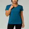 Real Essentials 5 Pack: Women's Dry Fit Short Sleeve V Neck Workout Top - Fitness Pilates Gym Athletic Yoga T-Shirt (Plus Available), Set 13, 1X view 3
