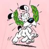 Spreadshirt Asterix & Obelix Dogmatix Laurel Wreath Licensed Kid's T-Shirt, XL, Pink view 2