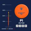 Discmania D-line P1 Flex 2 Disc Golf Putter, Straight Flying Putter PDGA Approved Putter 173-176g (Colors May Vary) view 4