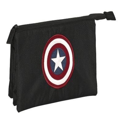 SAFTA Unisex Kid's Article Capitan America Teen Triple Case, Multicoloured, M