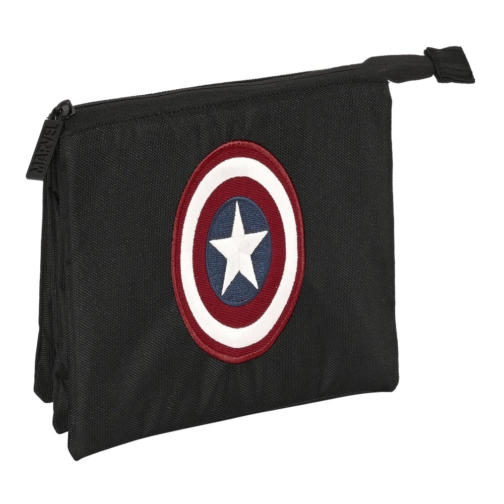 SAFTA Unisex Kid's Article Capitan America Teen Triple Case, Multicoloured, M