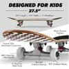 Magneto Cruiser Board - Kid Skateboard for Ages 3-6 - Mini Skateboard with Maple Concave Deck - Smooth Ride Skate Board with 95A Wheels - 27.5" x 7.75", Tie Dye view 4