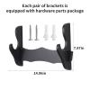 BYTOTU Katana Wall Holder-Sword display wall mount-Wood 3 set -Load capacity of 50 pounds -Sword display wall mount (Swords Not Included) view 2