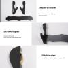 BYTOTU Katana Wall Holder-Sword display wall mount-Wood 3 set -Load capacity of 50 pounds -Sword display wall mount (Swords Not Included) view 3
