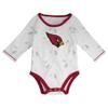 Outerstuff Newborn & Infant White/Cardinal Arizona Cardinals Dream Team Bodysuit Pants & Hat Set view 2